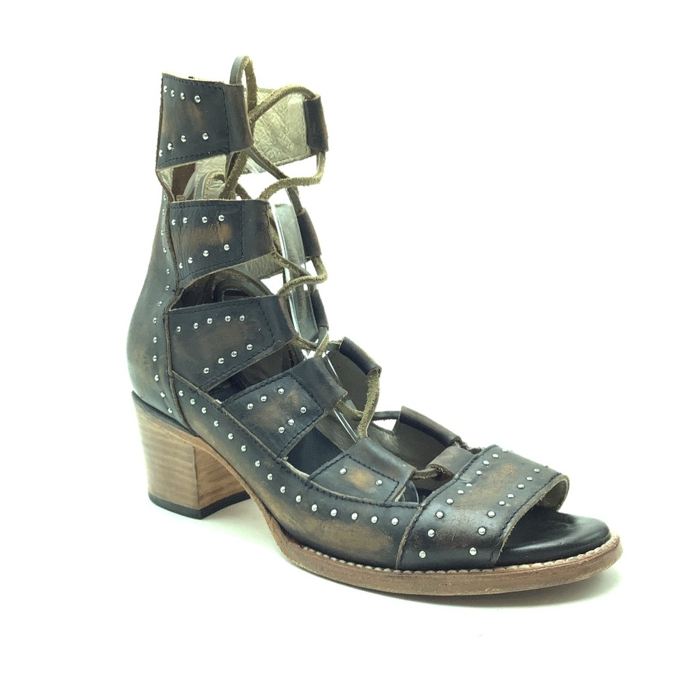 Free Bird Leather Studded Gladiator Sandals Size: 11
